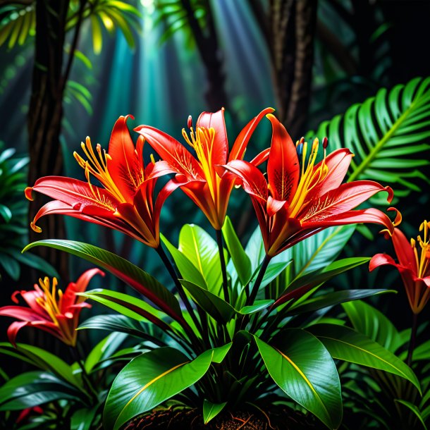 Pic of a crimson kaffir lily