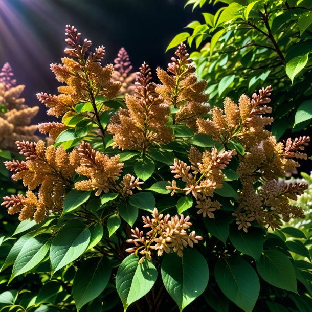 Représentation d'un syringa brun