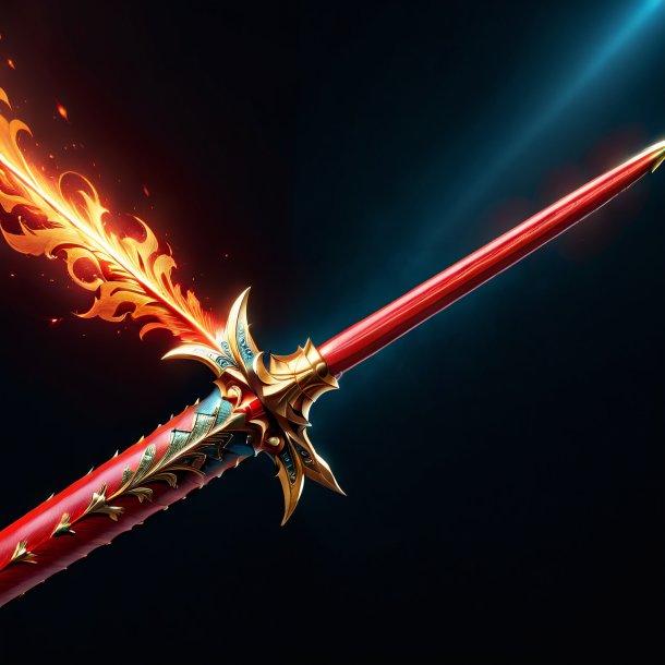 Imagery of a red king's spear