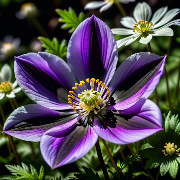 Pic of a black wood anemone