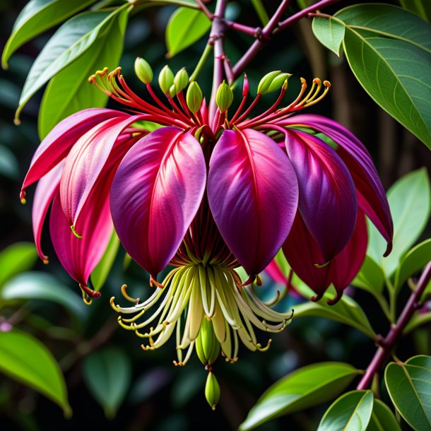 Picture of a plum clianthus