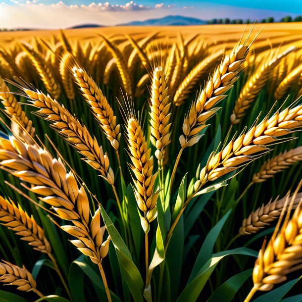 Photo of a wheat coat from gypsum