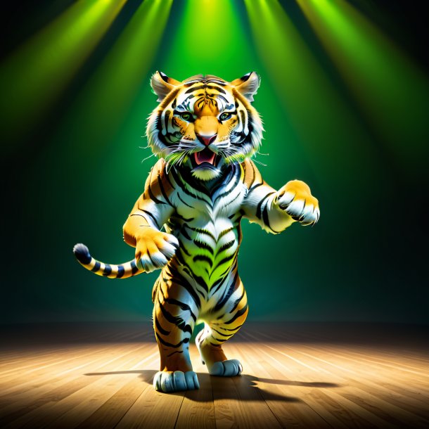 Imagem de um tigre de dança de limão