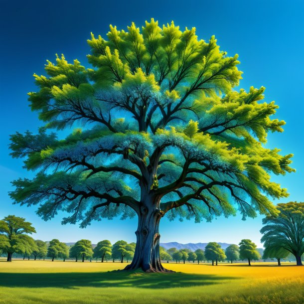 Portrayal of a azure elm