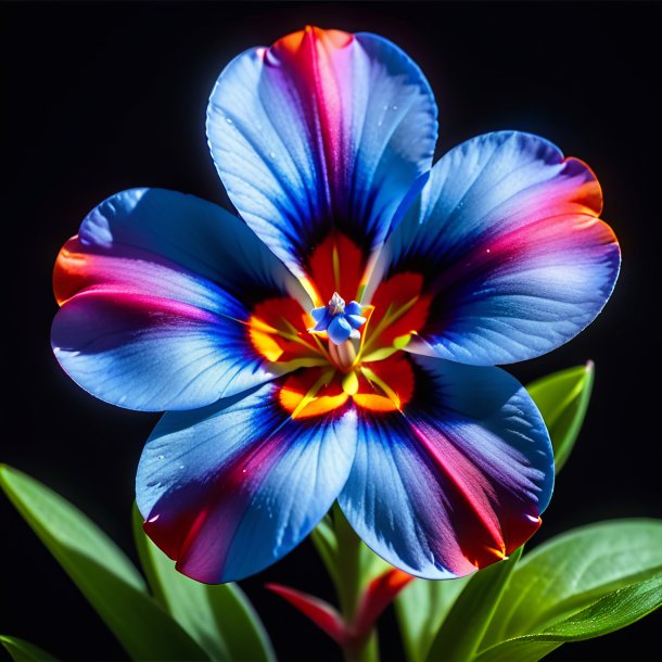 Imagery of a azure pimpernel, red