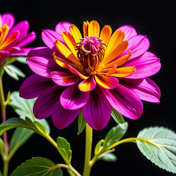 Imagery of a fuchsia fig marigold