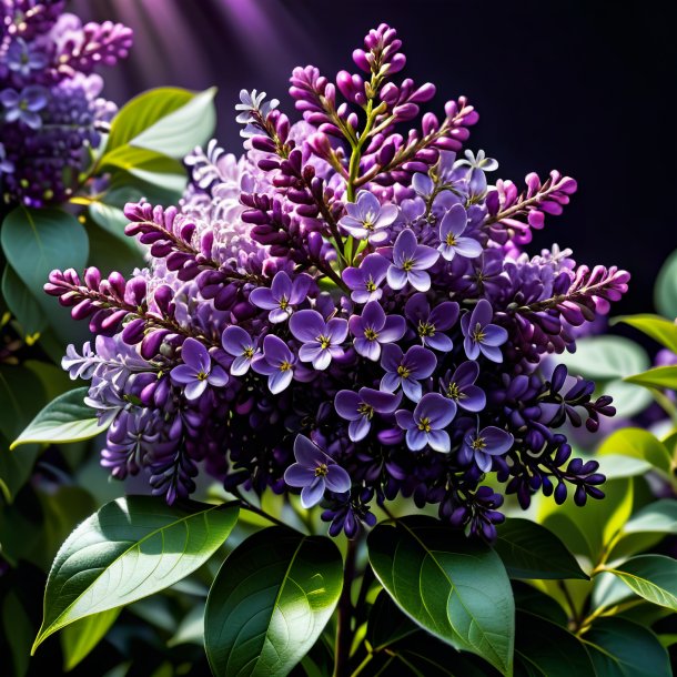 Image of a black lilac