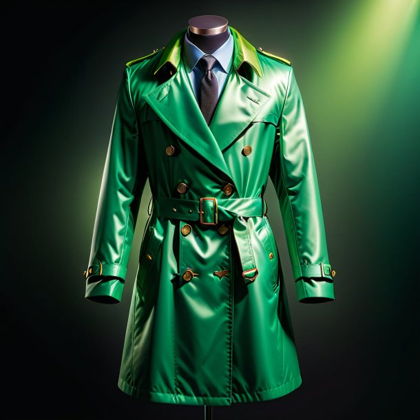 Photo of a green coat from metal