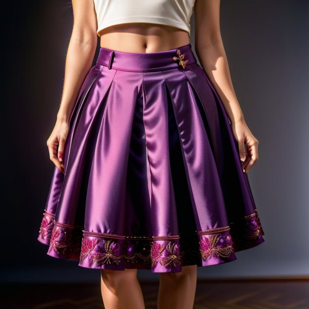Photography of a plum skirt from iron
