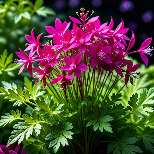 Photo of a fuchsia parsley