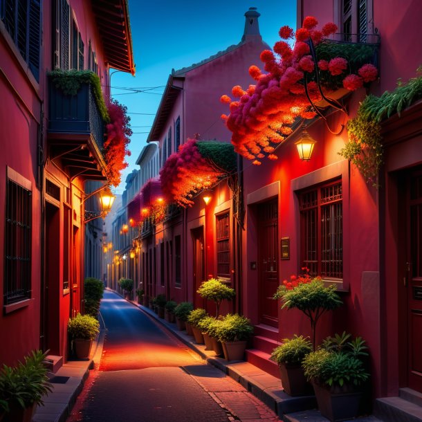 Photography of a red rue