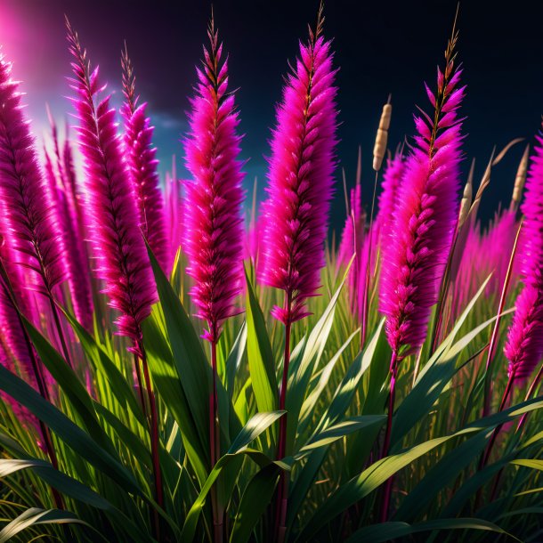 Picture of a hot pink reed