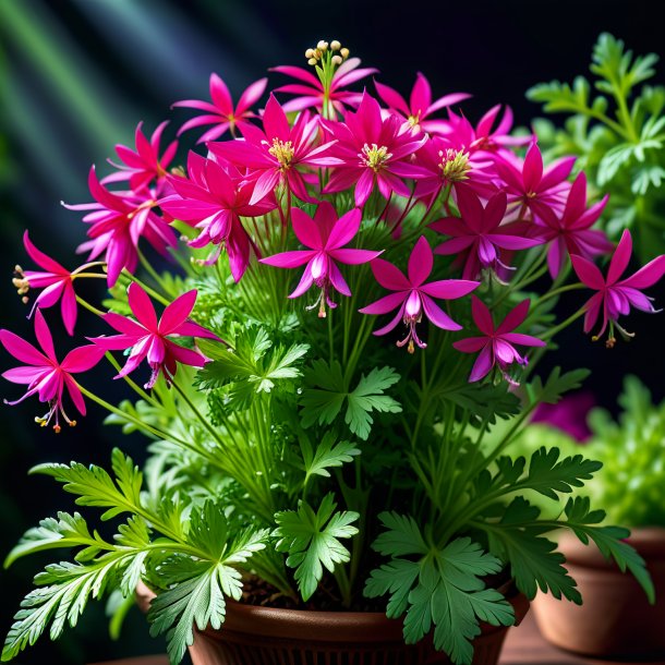 Photo of a fuchsia parsley