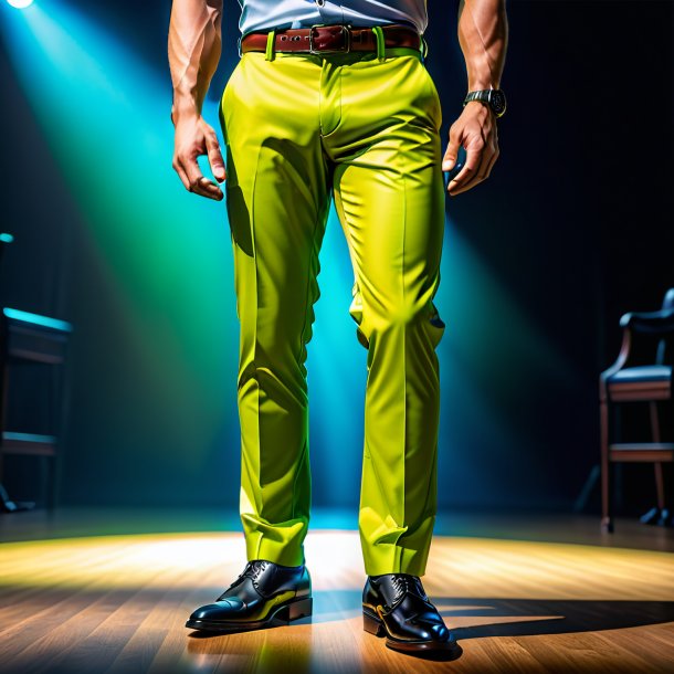 Pic of a lime trousers from metal