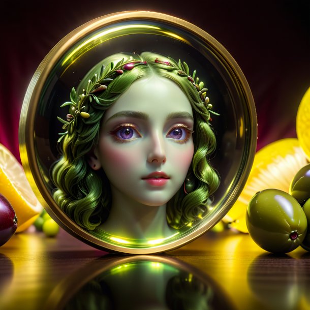 Imagery of a olive venus's looking glass