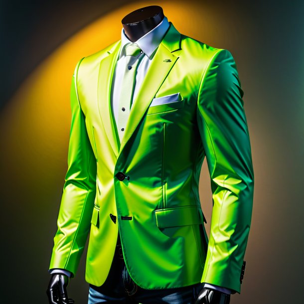 Image of a lime jacket from paper