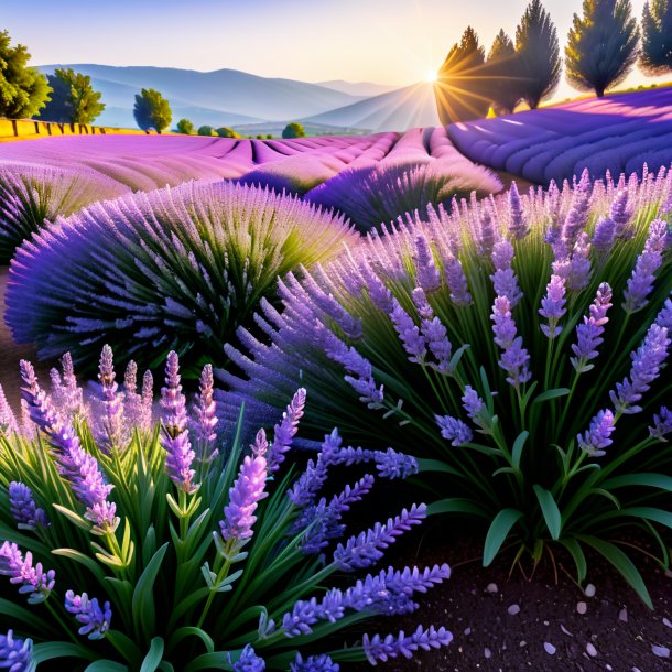 Foto de una lavanda blanca