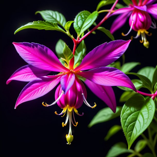 Imagem de um fuchsia nightshade