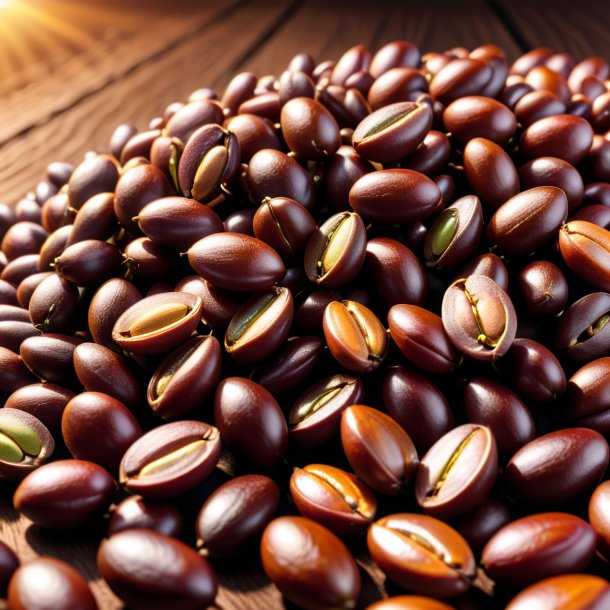 Clipart of a brown hogbean