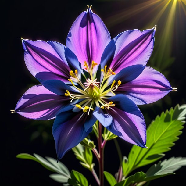 Photo of a charcoal columbine