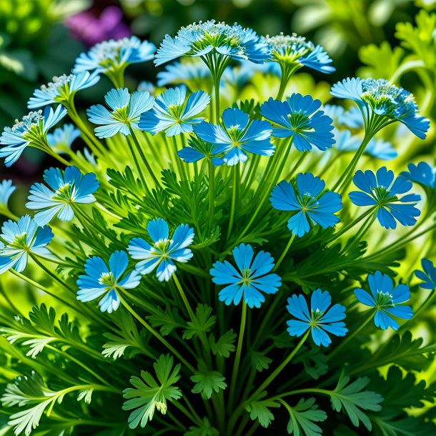 Foto de un perejil azul