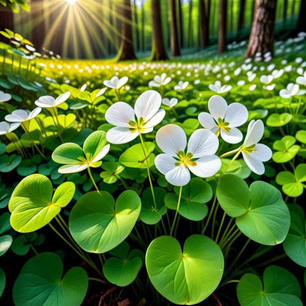 Depiction of a ivory wood sorrel