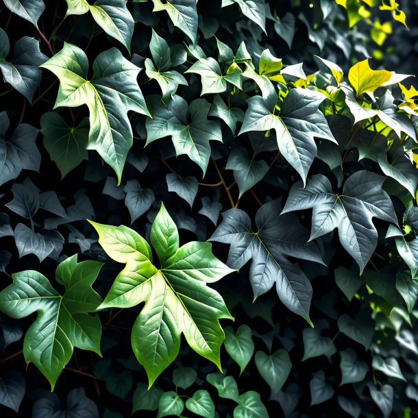 Depicting of a charcoal ivy