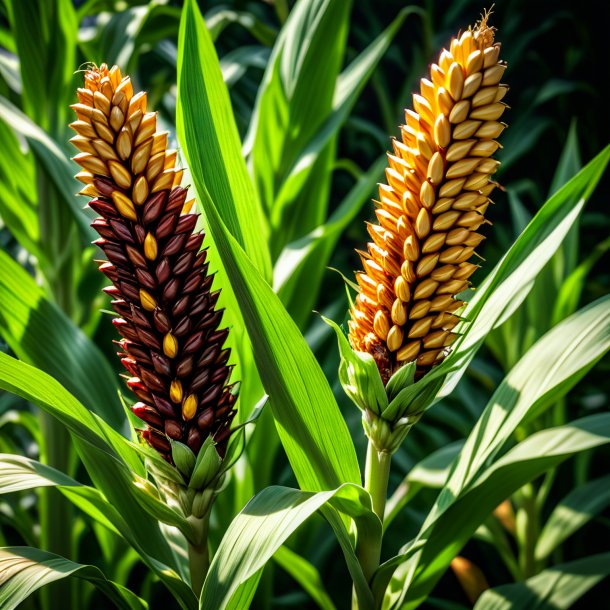 Pic of a brown corn plant