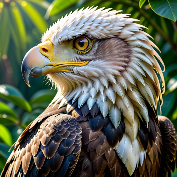 Foto de un águila lima esperando