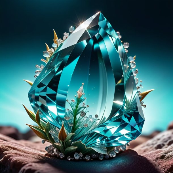 Depicting of a aquamarine restharrow