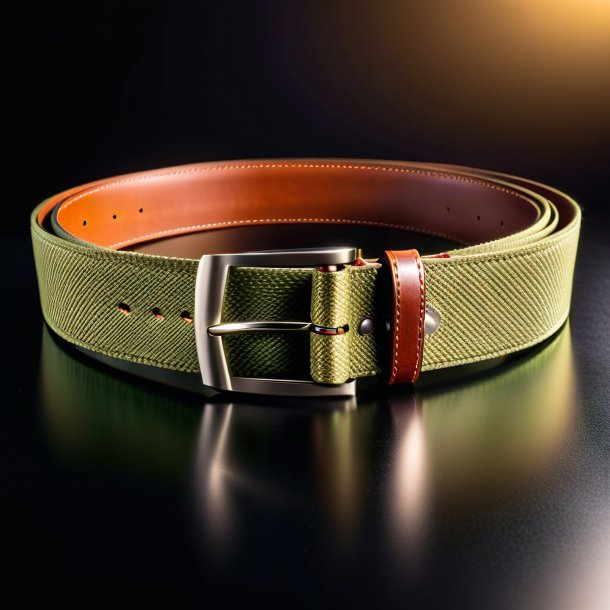 Photography of a khaki belt from polyethylene