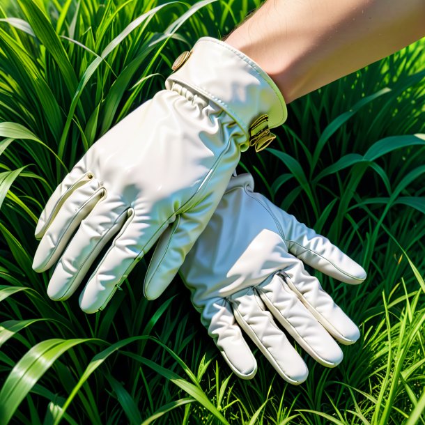 Dessin d'un gants d'ivoire à partir de l'herbe