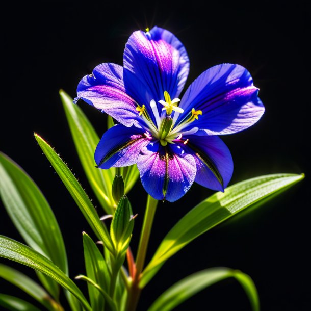 Retrato de um velho virginia spiderwort