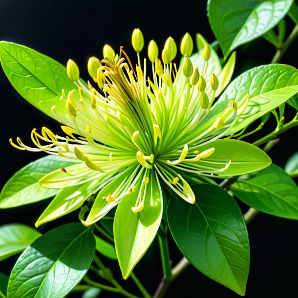 Drawing of a lime honeysuckle