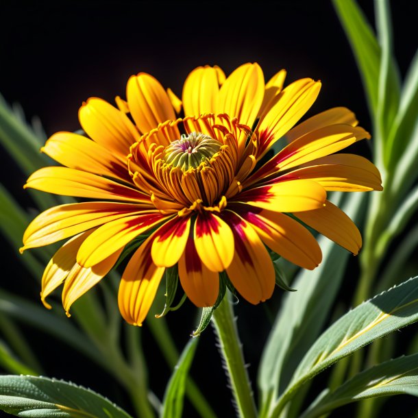 Drawing of a wheat fig marigold