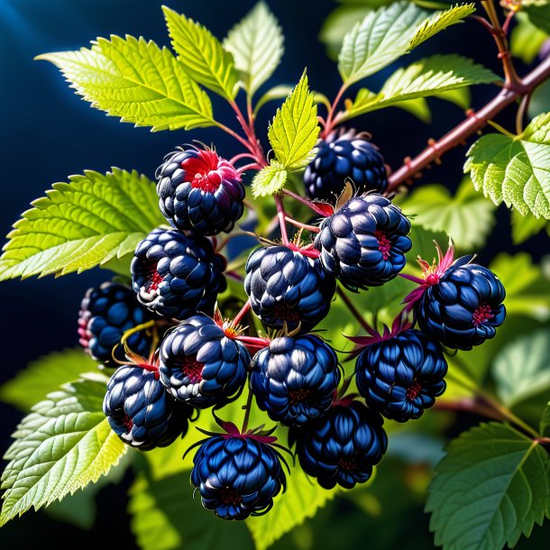 Depicting of a navy blue bramble