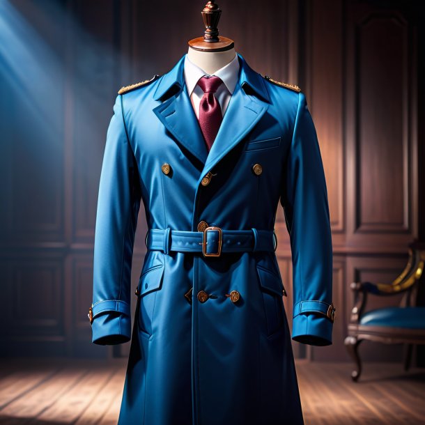 Picture of a blue coat from clay