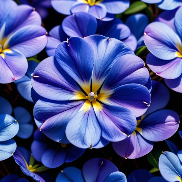 Depiction of a navy blue periwinkle