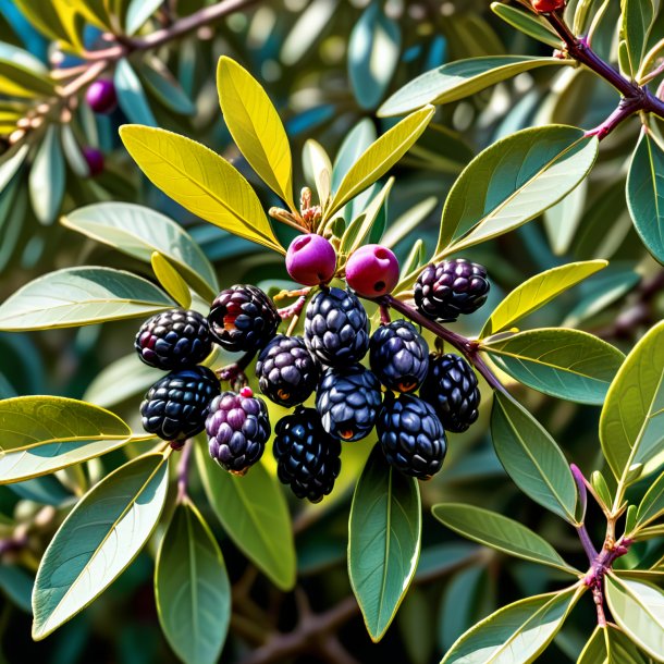 Sketch of a olive bramble