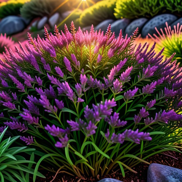 Illustration of a maroon thyme