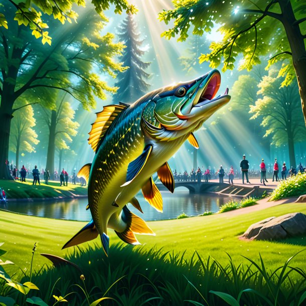 Image of a playing of a pike in the park