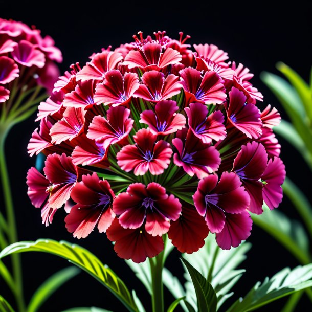 Imagery of a coral sweet william