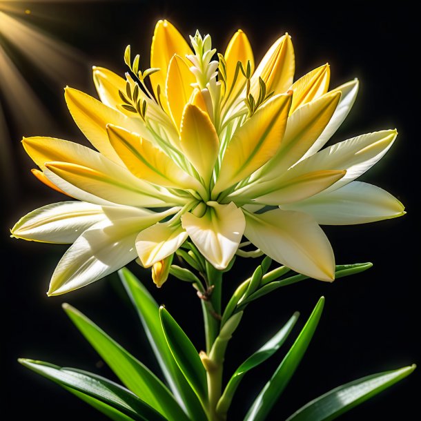 Clipart of a olden tuberose