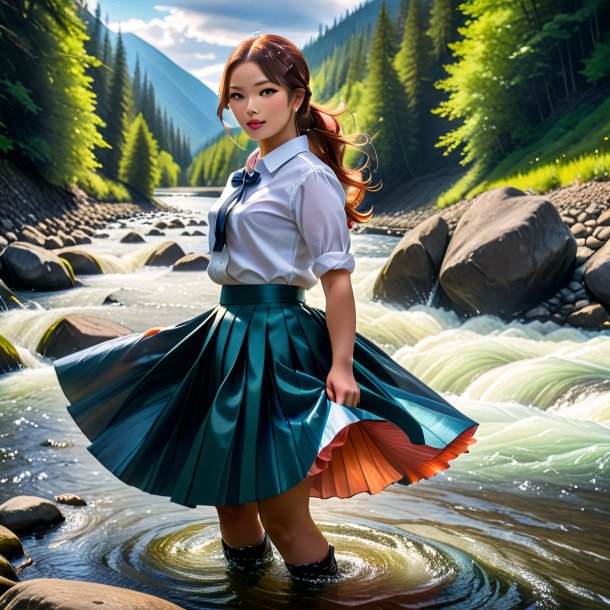 Pic of a salmon in a skirt in the river