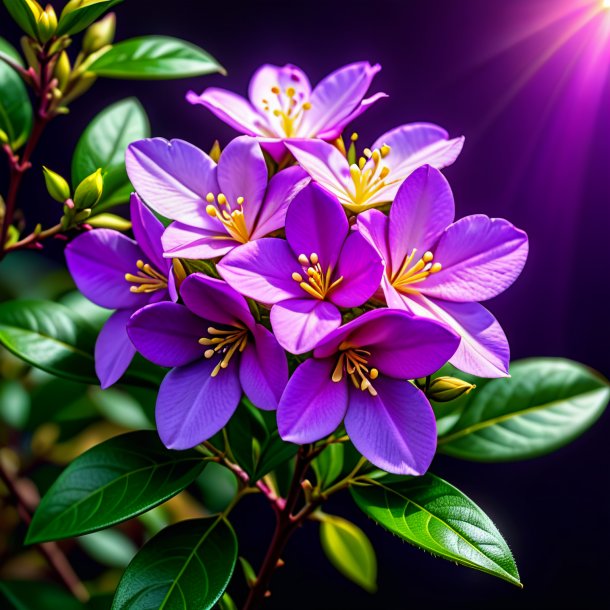 Photo of a purple jessamine, rose