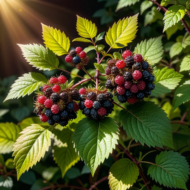 Illustration of a brown bramble