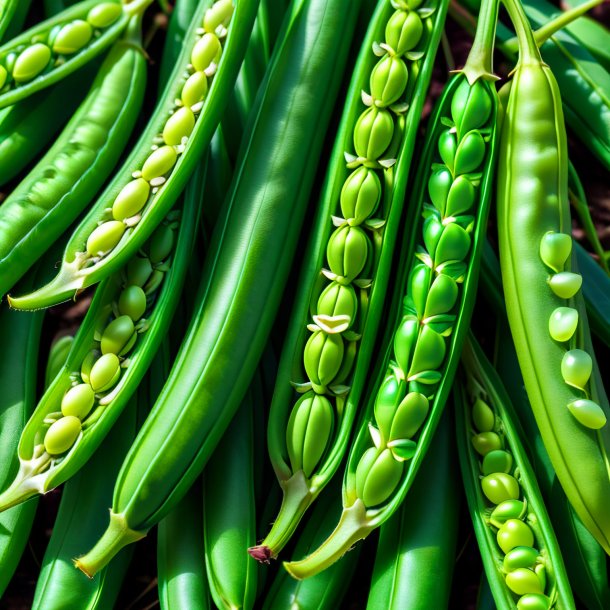 Imágenes de un alubia verde