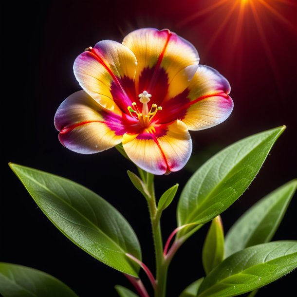 Photo of a khaki pimpernel, red