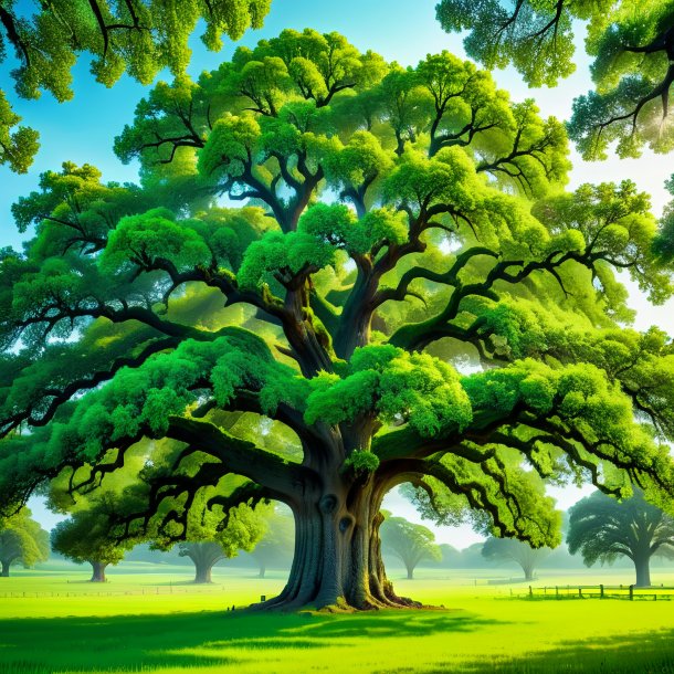 Imagery of a green oak