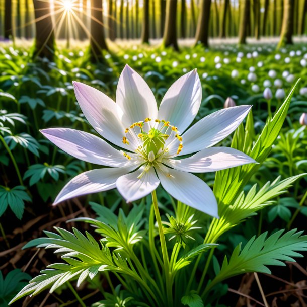 Figure of a wheat wood anemone